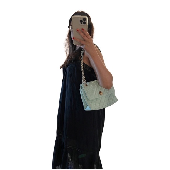 KATE SPADE Natalie Medium Quilted Leather Chain Bag in Light Blue - Picture 2 of 8